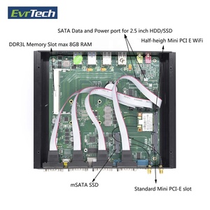 Mini pc industrial sin ventilador con procesador I3/I5 I7, se puede correr 24/7, con 6COM,8USB y 2 Lan - Product Image 6