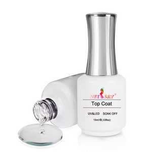 Neiss 15ml Professional Gel Nail <strong>Polish</strong> for Salon <strong>Use</strong> Top &amp; Base Coat with LED Lamp Source Functional Rubber Base Coat - Product Image 1