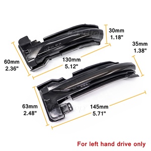 Amber LED ayna sıralı dönüş sinyal ışıkları Ford Focus 4 MK4 için sol el sürücü dinamik yan flaşör göstergesi tekrarlayıcı lamba - Product Image 4