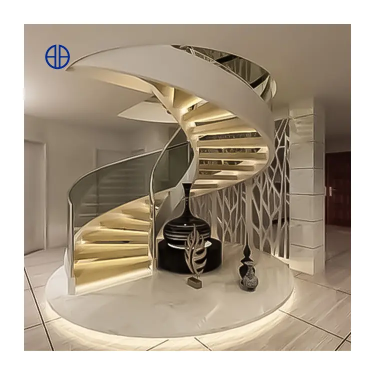 Fabrika fiyat dış galvanizli/toz kaplı karbon çelik spiral merdiven/özelleştirilmiş spiral merdiven