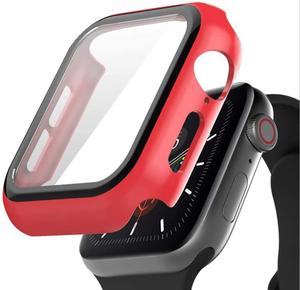 2in1 izle vaka + temperli cam ekran koruyucu için apple watch 7 41mm 45mm 44mm 42mm 40mm 38mm ekran koruyucu ile - Product Image 2