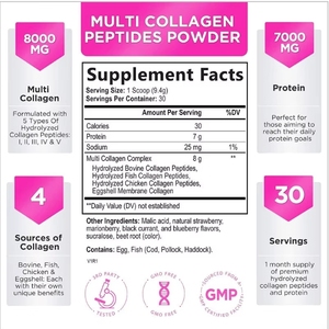 Mikro maddeler çok kollajen peptidleri toz biyotin, tip I Ii Iii kollajen tozu peptidleri - Product Image 3