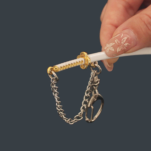 Quỷ Slayer kích thước nhỏ 9cm dao Keychain zenitsu agatsuma Mặt dây chuyền kim loại thanh kiếm Keychain với vỏ bọc - Product Image 3