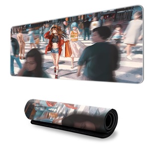 Alfombrilla de ratón grande extendida para juegos con bordes cosidos, alfombrilla de ratón con Base de goma impermeable antideslizante para ordenador de oficina, teclado - Product Image 5