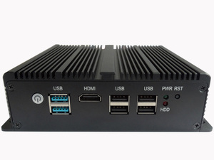 4LANS J4125 Fanless <strong>Embedded</strong> Mini Industrial PC <strong>Computer</strong> for Edge Computing IOT Gateway Support Windows10 OS - Product Image 2