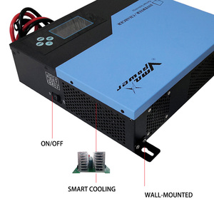 Vmaxpower PowerSun Серия DC 12 В/24 В, бессетевой Инвертор чистой синусоидальной волны 1000 Вт с двойным выходом 110 В/220 В силовой трансформатор - Product Image 3
