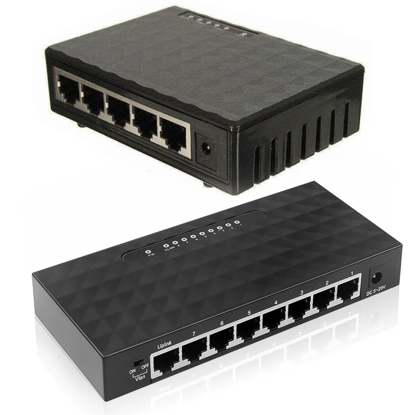 8 5 Port Desktop Gigabit Ethernet Switch 8 5 Port 10/100/1000Mbps jaringan Switch LAN RJ45 pusat jaringan Internet Splitter Hub