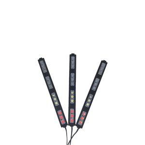 源工厂DC12V/24v发光二极管12灯红色蓝色闪光模块注塑塑料警示灯，用于卡车摩托车信号高 - Product Image 6