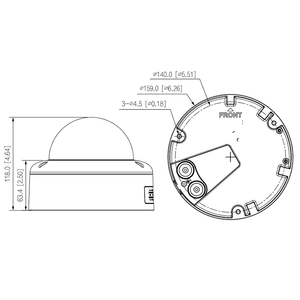 IPC-HDBW7842E1-Z-X AI高レベルセキュリティシステム8MP IP67 IK10 IP PoEドーム屋外カメラデュアルマイクとの双方向通話