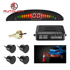 Kit de radar de respaldo inverso con pantalla LCD Digital de alta precisión, 4 sensores, sistema de advertencia anticolisión