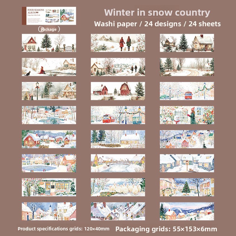 D Hiver dans une terre enneigée-blanc