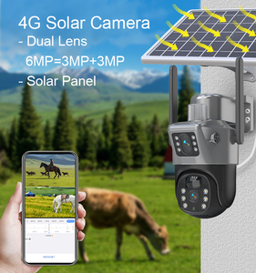 Cámara DE SEGURIDAD Solar con tarjeta SIM 4G de doble lente de 6MP con Sensor de movimiento PIR Panel Solar batería impermeable al aire libre PTZ Cámara CCTV - Product Image 6