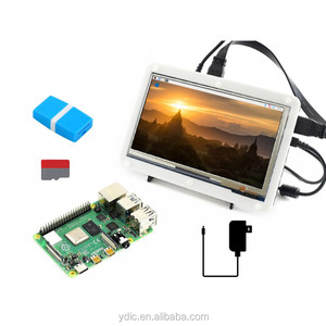 Kit Display Raspberry Pi 4 modello B, 8GB di RAM con Touch LCD capacitivo da 7 pollici, scheda Micro SD, ecc.