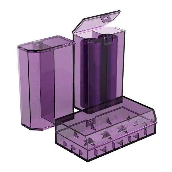 Двойной Пластиковый пустой смарт-футляр цилиндрический упаковочный держатель 18650 литий-ионный аккумулятор DIY ящик для хранения