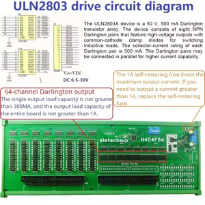 64DI-64DO 12V 24V RS485 Modbus RTU isolare comunicazione interruttore digitale quantità NPN ingresso porta di uscita PLC IO scheda di espansione - Product Image 2