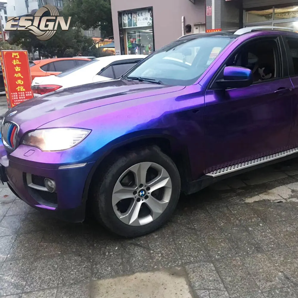 VN95 Хамелеон Фиолетовый очаровательный красный заводская цена автомобильная Защитная пленка винил