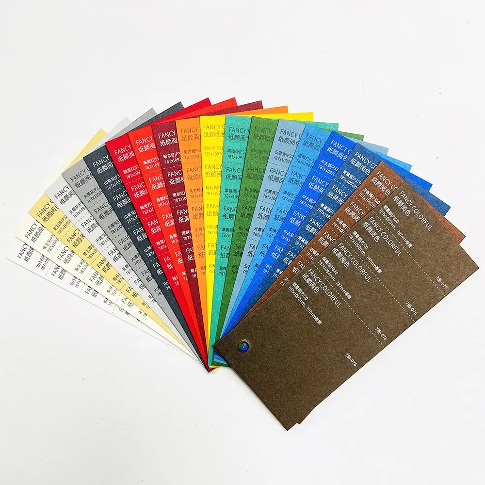 2023 New Stock Popular Multi Color Kraft Art Designer Specialty Colour Paper for Packaging Glue Paste Rigid Gift Box