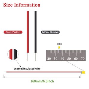 OEM DC 3V 5V 12V 0402 0603 0805 1206 <strong>LED</strong> With Lead Cable SMD PreWire RGB Full Color Scale Model Train Micro Railway Wired Diode - Product Image 5