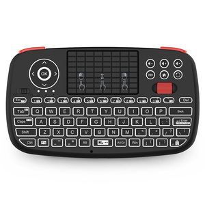 Nuevo Mini teclado inalámbrico I4 2,4G BT Touch retroiluminado English Air Fly Mouse Keyboard para Android TV Box PC - Product Image 1