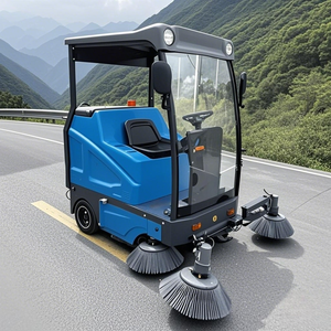 Điện đi xe trên Máy hút bụi công nghiệp quét pin-Powered rác làm sạch xe tải cho xi măng đá cẩm thạch đường quét - Product Image 2