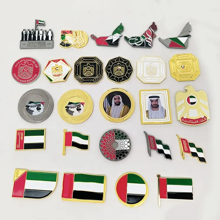 Tùy chỉnh cửa hàng UAE cờ ngày từ UAE quốc gia ngày Pin huy hiệu