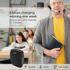 SHIDU 10 Вт портативный персональный обучающий мини перезаряжаемый преподаватель класс речи открытый UHF беспроводной усилитель звука - Product Image 6
