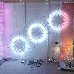 Açık 2D havai fişek ışık dijital led meteor yağmur ışığı havai fişek garland Led noel DMX havai fişek ışık - Product Image 3