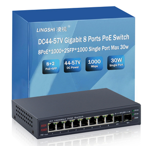 DC44-57V <strong>Input</strong> 10/100m/1000mbps 8 Port Poe <strong>Switch</strong> Unmanaged Network <strong>Switch</strong> with 2 Port SFP - Product Image 2