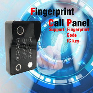 Sistema de videoportero de seguridad para el hogar Intercomunicador de huellas dactilares y videoportero IP65 Timbre impermeable - Product Image 4