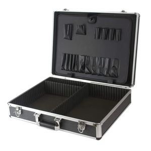 定制铝工具箱大容量硬壳铝箱带工具板高品质便携式铝箱 - Product Image 4