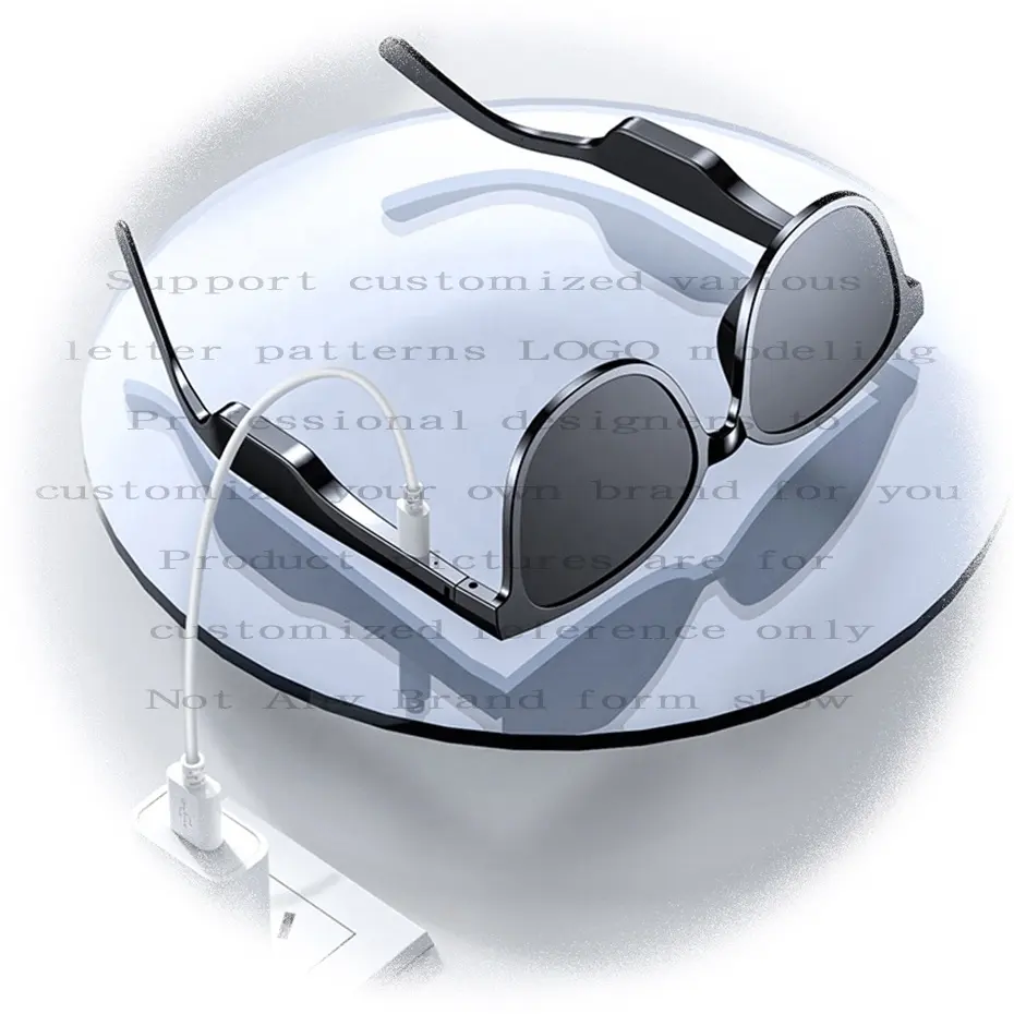 Kabelloser Lautsprecher Headset Brille Kopfhörer Musik 5.0 Brille digitales Glas Audio Blauzähne intelligente Sonnenbrille individuelles LOGO