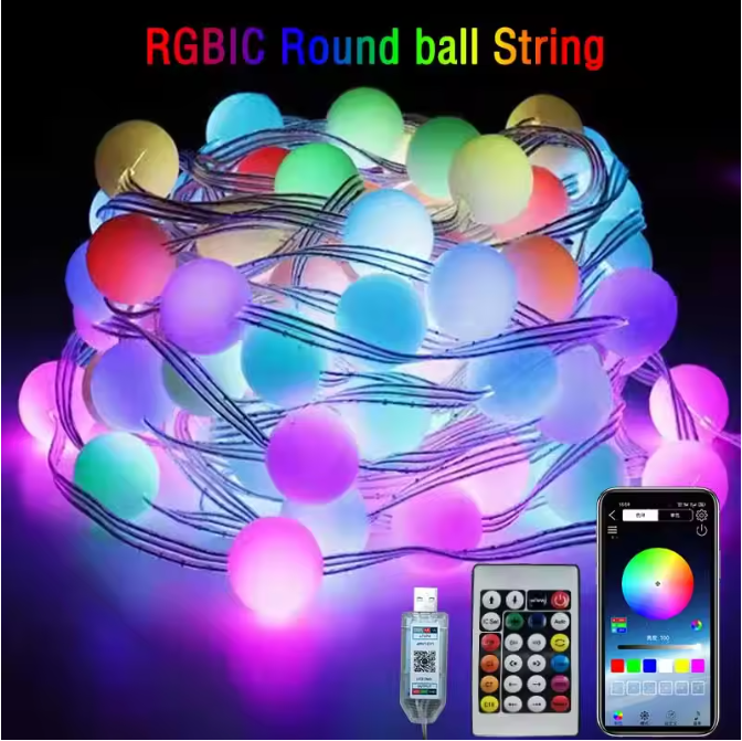 RGB Colorful-360 Degree Light Ball Set