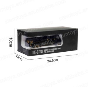 โมเดลรถโลหะอัลลอยด์1:24ขนาดเล็กแบบมีไฟและเสียงสำหรับเด็ก - Product Image 6