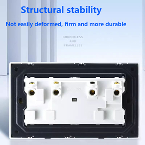 Europe Foreign Trade 86 Concealed Ultra Thin Matte <strong>Switch</strong> Panel 16A <strong>Multi</strong> <strong>Functional</strong> British German Standard USB Network <strong>Socket</strong> - Product Image 5