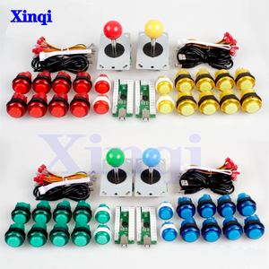 4 giocatori classico DIY Arcade Kit Encoder USB per PC controlli giochi 5V LED pulsanti per console per videogiochi Mame Raspberry Pi
