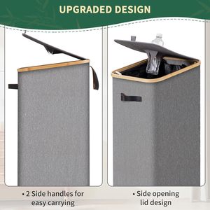 Koyu gri şişe çöp kutusu için mutfak 26 galon 100l kapaklı şişe için çıkarılabilir Tote çanta mutfak - Product Image 5