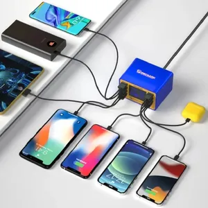 Mekanik ben şarj 8M v-güç 8Pro süper hızlı şarj QC3.0 PD kablosuz USB şarj göbeği 896P 899 IPad akıllı telefonlar için - Product Image 3