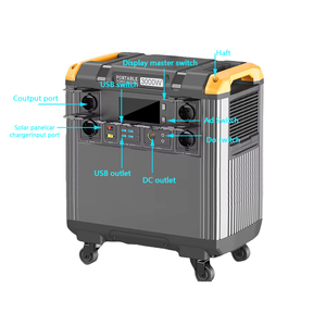 Hp 5000w תחנת כוח ניידת 220v גנרטור סולארי עבור קמפינג רכב & רכב מיוצר מכירת סוללה - Product Image 1