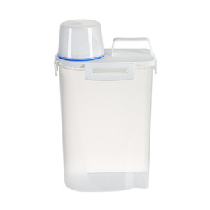 Bpa-פלסטיק ללא אטום פלסטיק עם עיצוב מלבן לשפוך עיצוב מלבן עבור אורז שעועית דגנים שעועית חיות מחמד מדידת גביע