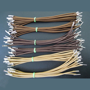 Cuerda elástica con puntas de metal, cable plano elástico con prensado de metal - Product Image 6