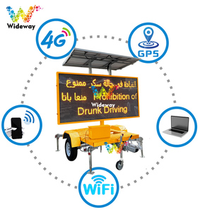 P10 P16 P20 led trafik VMS mobil römork monte yol güneş poweredportable değişken mesaj işaretleri - Product Image 2