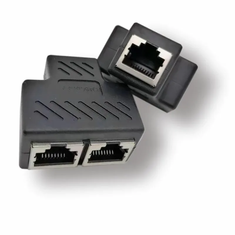 RJ45 red Ethernet conector del divisor del adaptador de extensión de Cable Ethernet 1 hembra a hembra doble Cable Joiner acoplador para módem