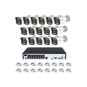 JideTech 4K 16 Channel 8MP Plastic <strong>Security</strong> <strong>Camera</strong> System PoE NVR Kit Cctv Cameras Surveillance <strong>Camera</strong> System Seetong App - Product Image 1