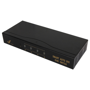 VCOM 4端口DVI KVM交换机4K，带USB集线器红外遥控器，用于显示器交换控制台 - Product Image 2
