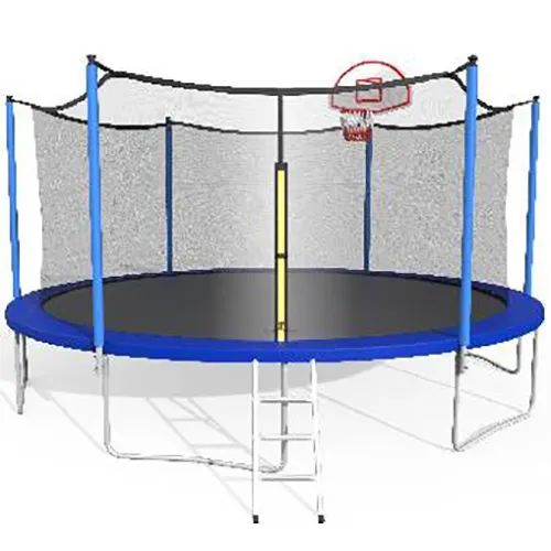Trampolino sportivo per adulti rotondo professionale di grandi dimensioni per bambini all'aperto 14ft 15ft 16ft trampolino elastico per saltare
