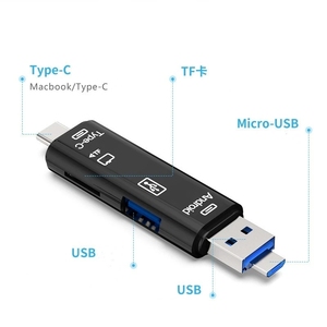 5 in 1 multifunzione tipo C Usb Micro Usb lettore di schede di memoria OTG lettore adattatore - Product Image 4