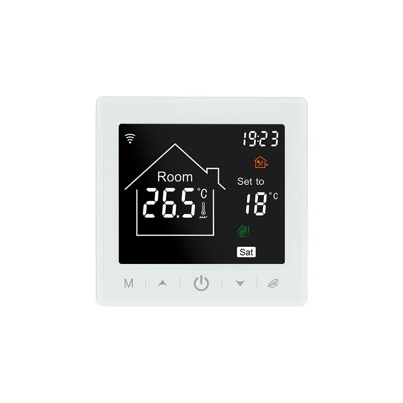 Tuya App Central Heat Room Fan Coil Smart Touch Wifi Thermostat pour cvc et chauffage par le sol