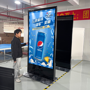 Tablero de publicidad Lcd Señalización digital delgada Piso de pie Pantalla táctil Lcd Pantalla de visualización de publicidad para tienda - Product Image 1