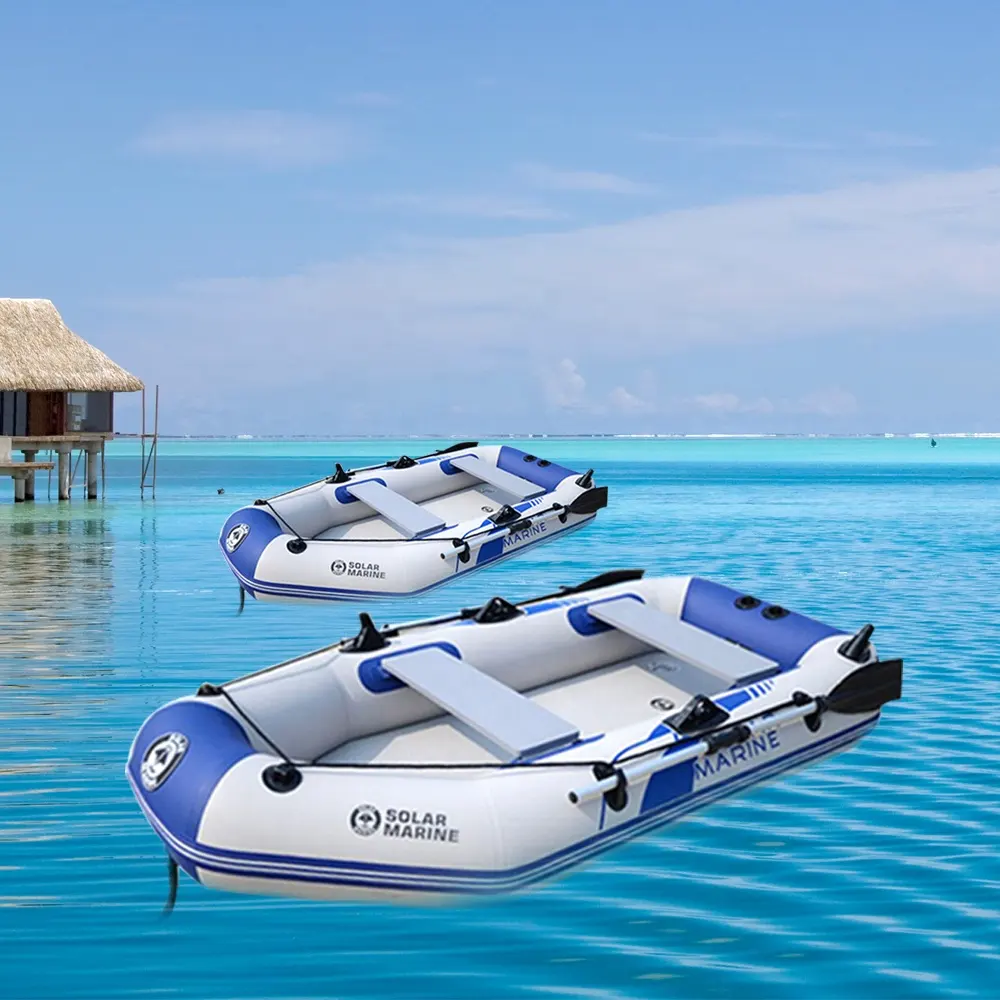 Barco inflable de pesca, barco inflable personalizado, venta al por mayor de fábrica, con motor, envío directo