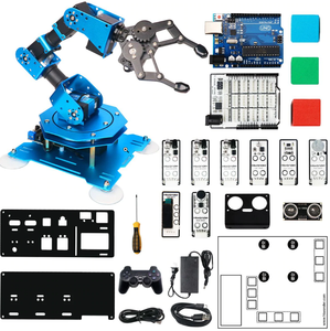 Nuovo arrivo Robot per Arduino U-NO R3 progetto Robot braccio Starter Kit con sensore Robot formazione vapore